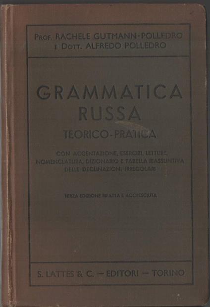 Grammatica Russa Teorico-pratica  - copertina