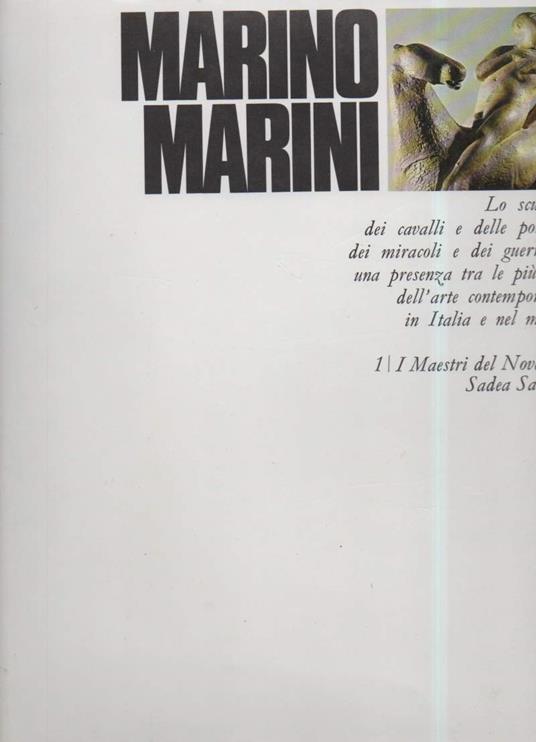 Marino Marini -  - Alberto Busignani - copertina