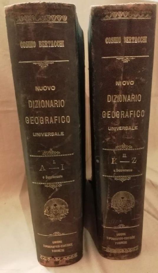 Nuovo Dizionario Geografico Universale  - Cosimo Bertacchi - copertina