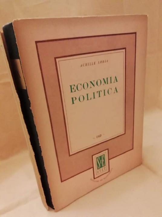 Corso di Economia Politica  - Achille Loria - copertina