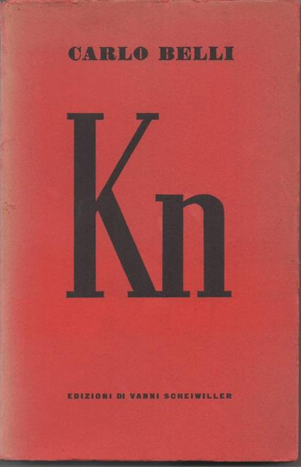 Kn - Carlo Belli - copertina