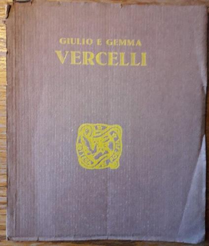 Giulio e Gemma Vercelli-mostre Personali - copertina