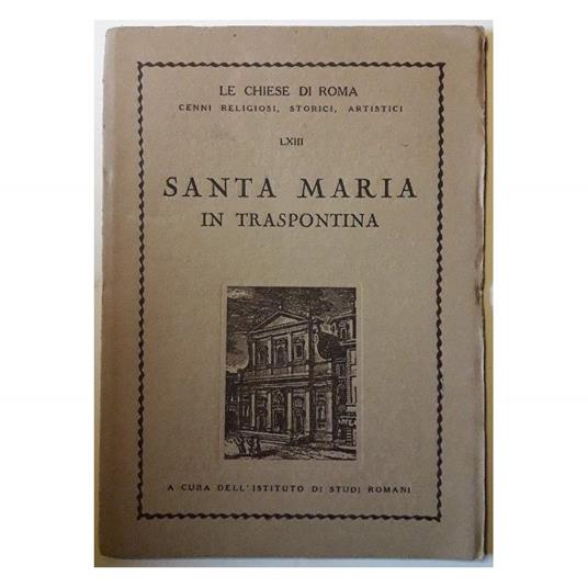 Santa Maria in Traspontina - copertina