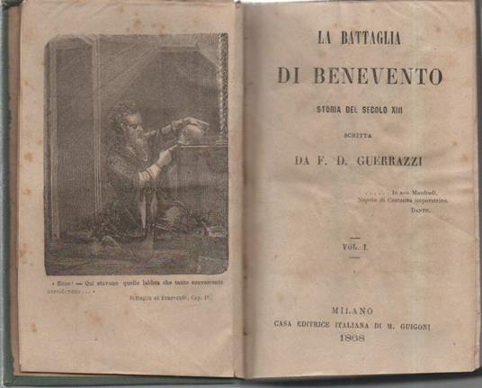 La Battaglia di Benevento - Storia Del Secolo Xiii  - Francesco Domenico Guerrazzi - copertina