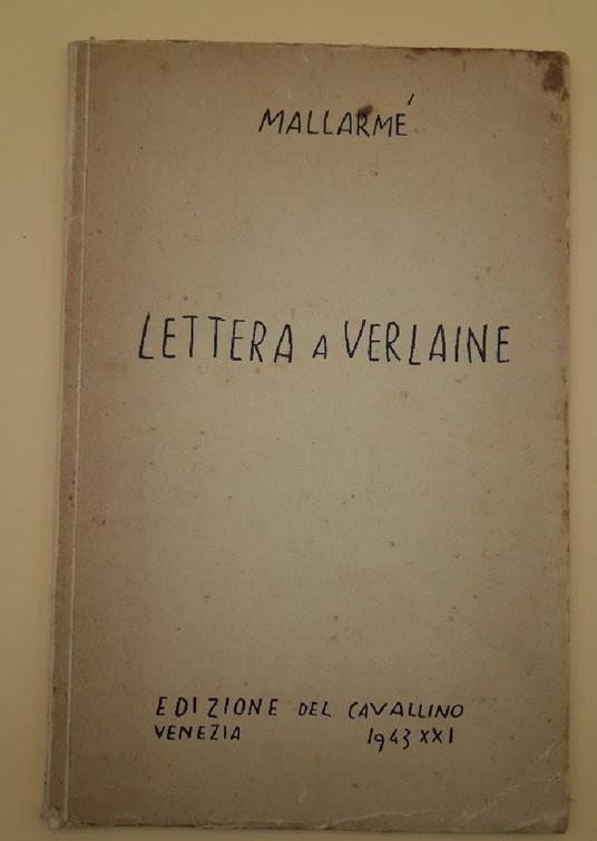 Lettera a Verlaine - Stephane Mallarmé - copertina