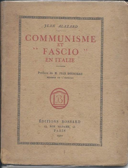 Communisme Et "fascio" En Italie  - copertina