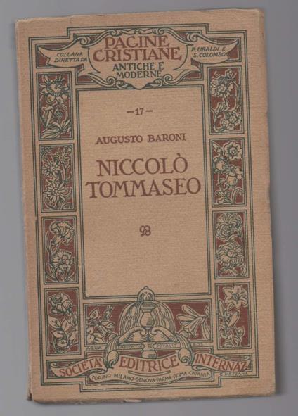 Niccolò Tommaseo  - copertina