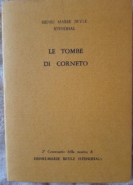 Le Tombe di Corneto - copertina