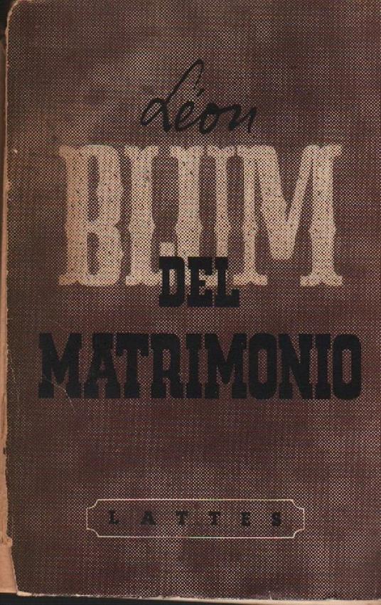 Del Matrimonio  - copertina