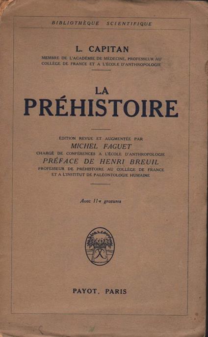 La Prehistoire  - copertina