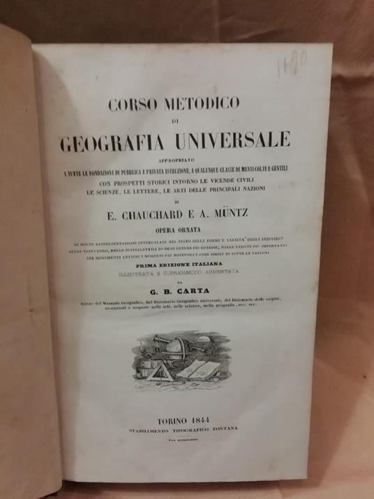 Corso Metodico di Geografia Universale  - copertina