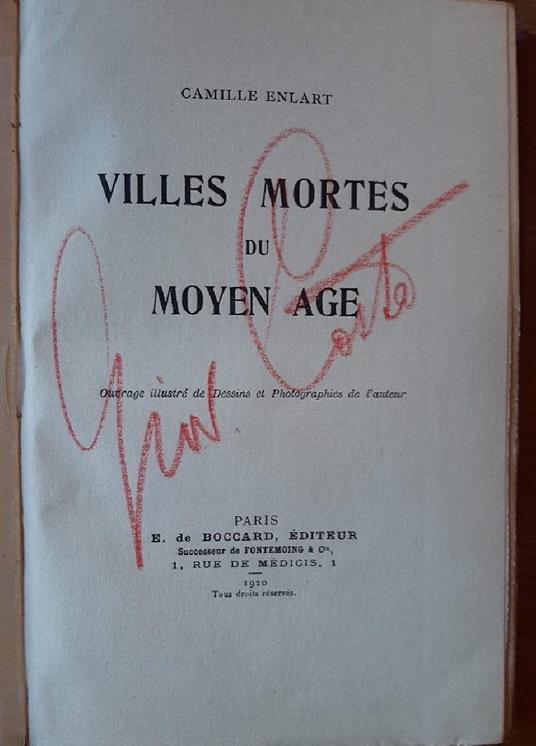 Villes Mortes Du Moyen Age - copertina