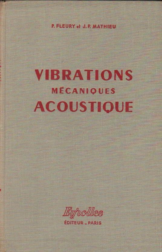 Vibrations Mecaniques Acoustique  - copertina