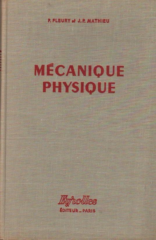 Mecanique Physique  - copertina