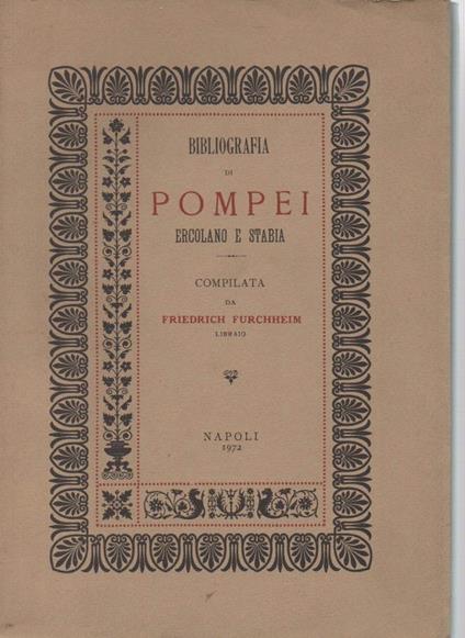 Bibliografia di Pompei Ercolano e Stabia  - copertina