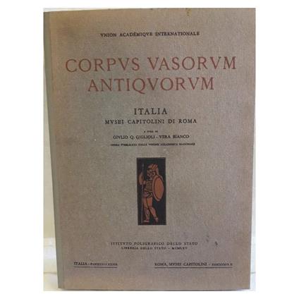 Corpus Vasorum Antiquorum-italia Musei Capitolini di Roma - copertina