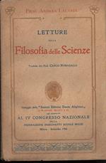 Letture Sulla Filosofia Delle Scienze