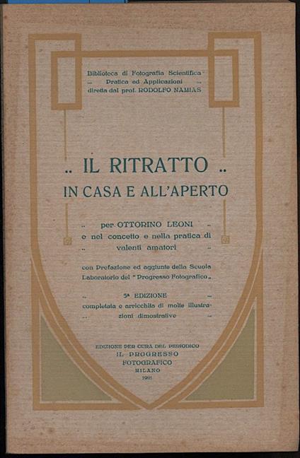 Il Ritratto in Casa e All'aperto - copertina