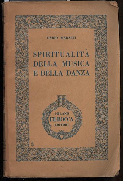 Spiritualita Della Musica e Della Danza - copertina