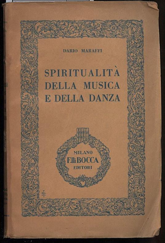 Spiritualita Della Musica e Della Danza - copertina