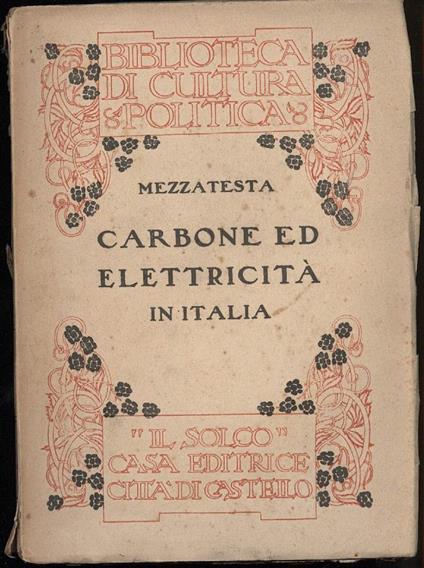 Carbone Ed Elettricità in Italia  - copertina
