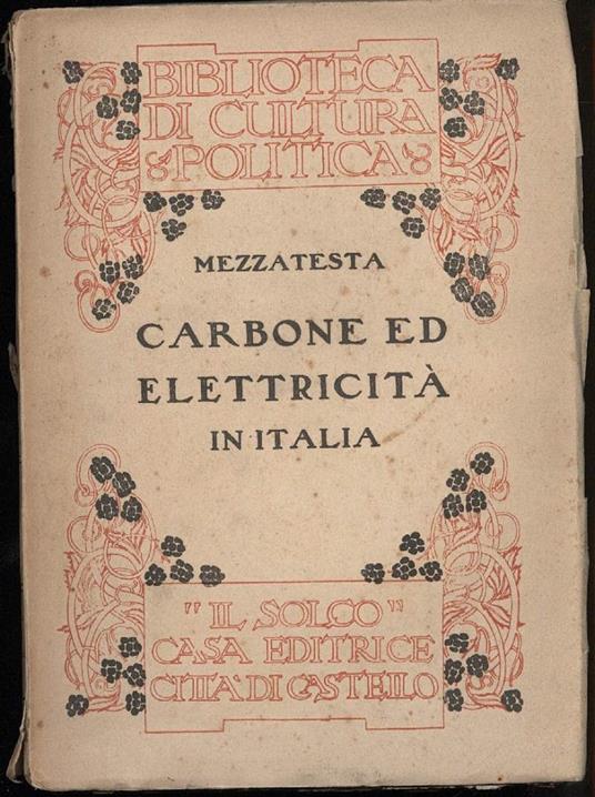 Carbone Ed Elettricità in Italia  - copertina