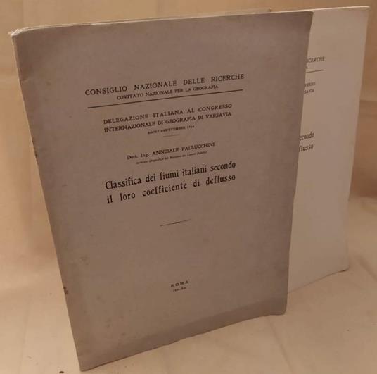 Classifica Dei Fiumi Italiani Secondo Il Loro Coefficiente di Deflusso  - copertina