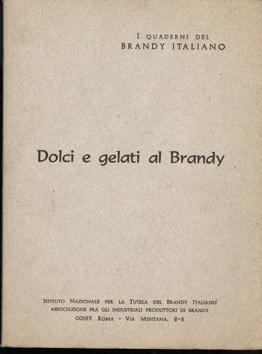 Dolci e Gelati Al Brandy - copertina