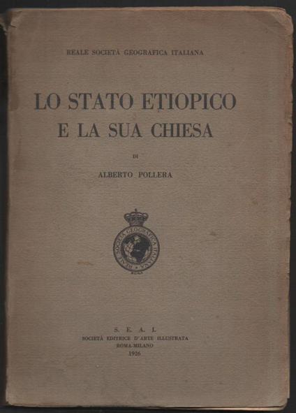 Lo Stato Etiopico e La Sua Chiesa  - copertina