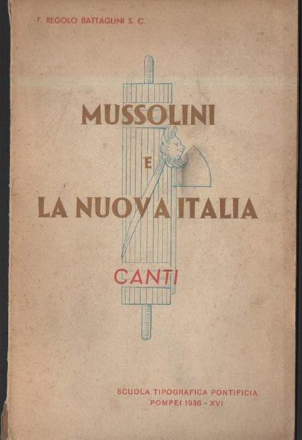 Mussolini e La Nuova Italia  - copertina