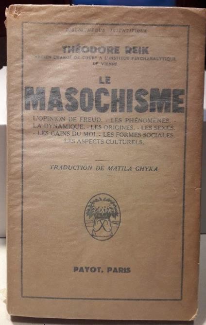 Le Masochisme  - copertina