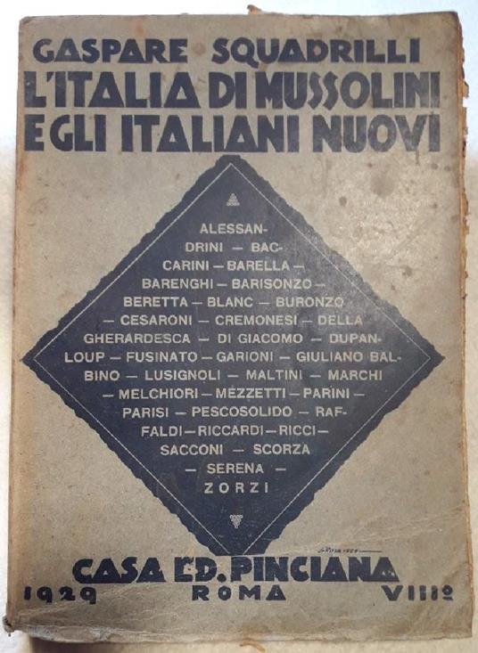L' italia di Mussolini e Gli Italiani Nuovi - copertina