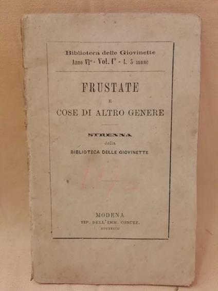 Frustate e Cose di Altro Genere - copertina