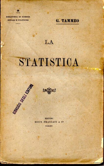 La Statistica - copertina