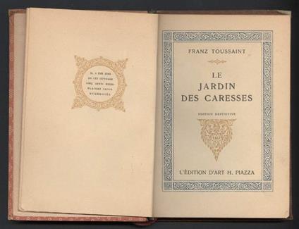 Le Jardin Des Caresses  - copertina