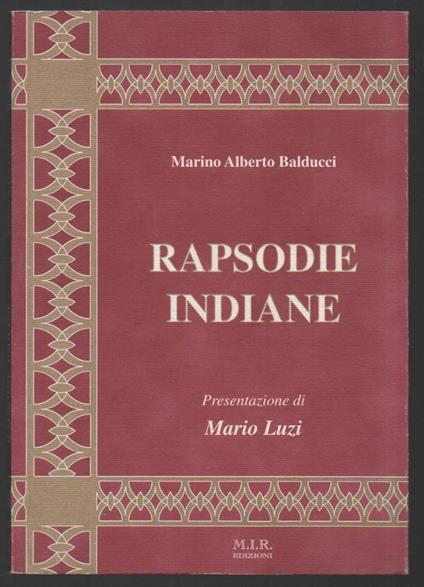 Rapsodie Indiane - Marino Alberto Balducci - copertina