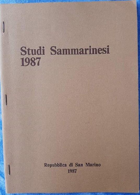 Studi Sammarinesi-estratto-1987 - Tito Ballarino - copertina