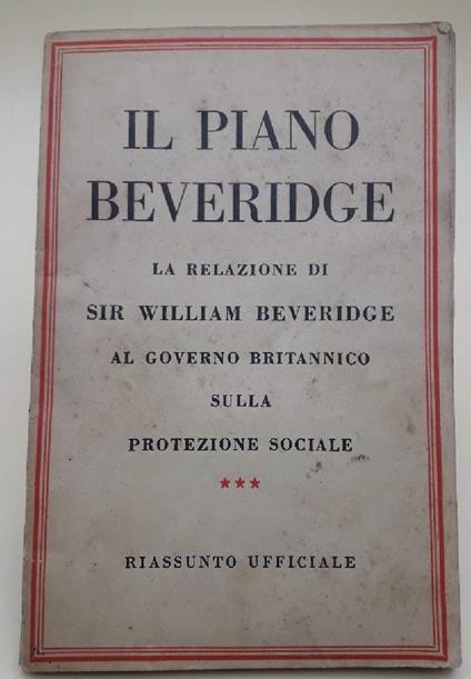 Il Piano Beveridge - William Beveridge - copertina