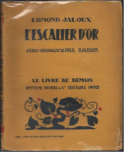 L' escalier D'or - Edmond Jaloux - copertina