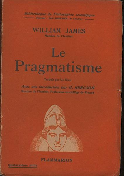 Le Pragmatisme - William James - copertina