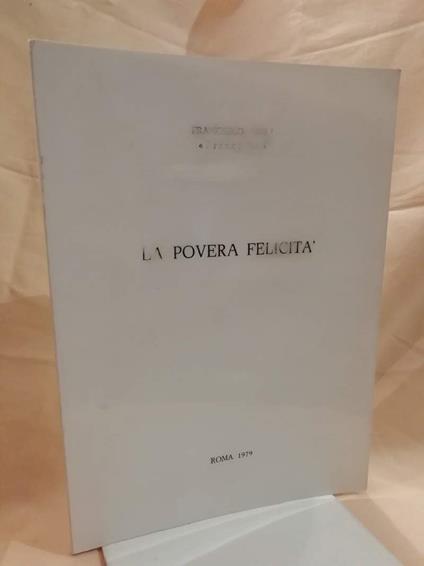 La Povera Felicità  - Francesco Lalli - copertina