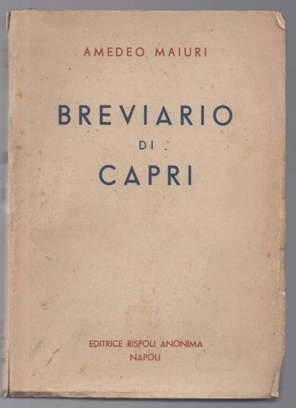 Breviario di Capri - Amedeo Maiuri - copertina