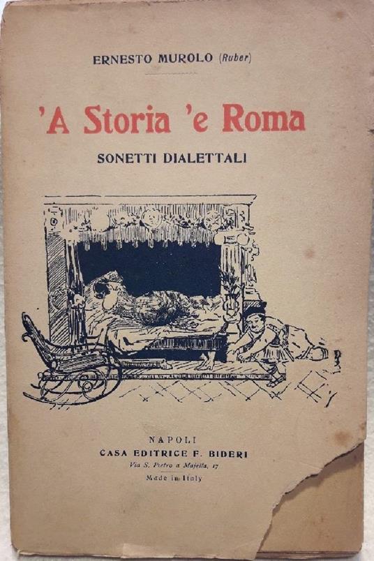 A Storia 'e Roma-sonetti Dialettali - Ernesto Murolo - copertina