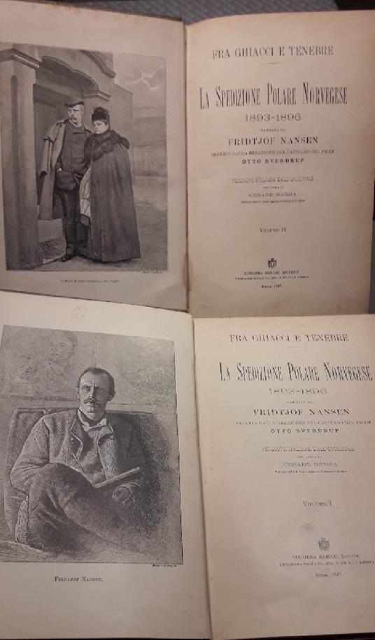 Fra Ghiacci e Tenebre-la Spedizione Polare Norvegese 1893-1896-2 Voll. - Fridtjof Nansen - copertina