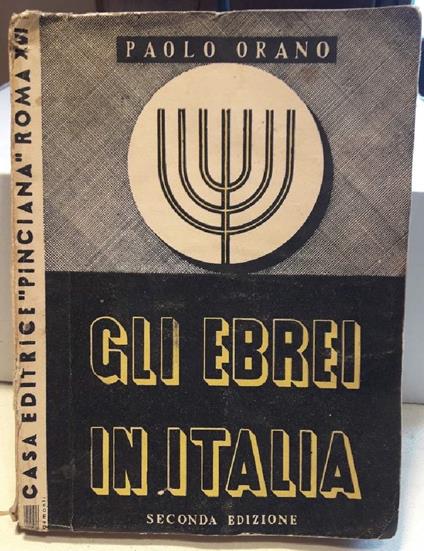 Gli Ebrei in Italia - Paolo Orano - copertina