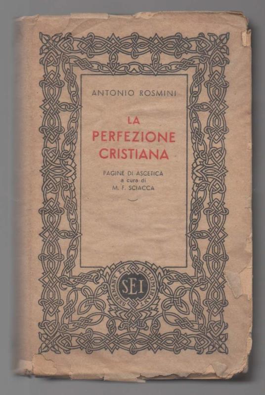 La Perfezione Cristiana Pagine di Ascetica  - Antonio Rosmini - copertina