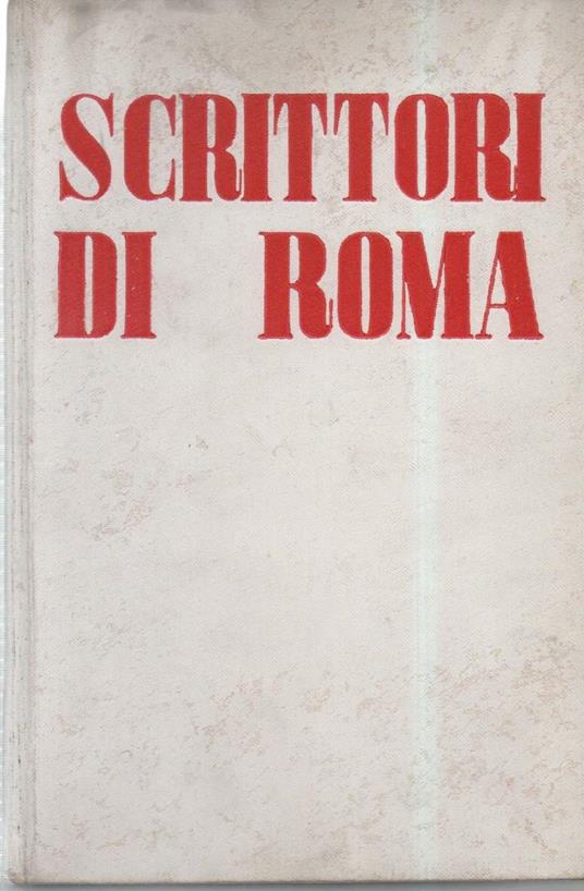 Scrittori di Roma  - Francesco Sapori - copertina