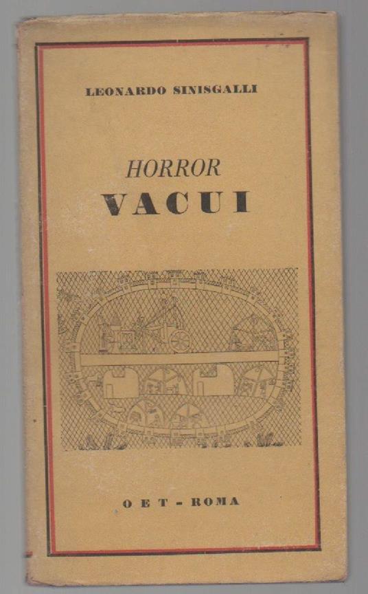 Horror Vacui  - Leonardo Sinisgalli - copertina