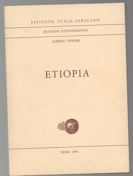 Etiopia  - Alberto Tessore - copertina