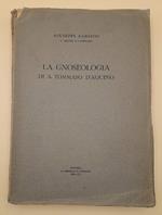 La Gnoseologia di S. Tommaso D'aquino